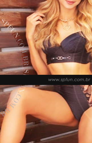 Acompanhante loira de langerie sexy branca em São Paulo SP