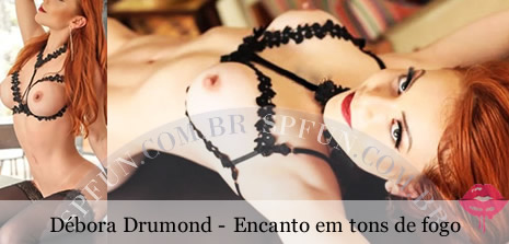 Débora Drumond, acompanhante jardins ruiva sofisticada com estilo elegante e presença marcante